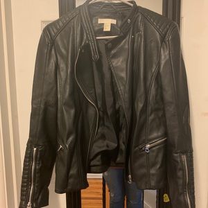 Pleather jacket size 12